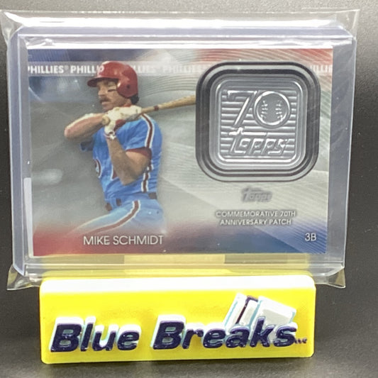 2021 Topps Series 2 70th Anniversary Patch Mike Schmidt