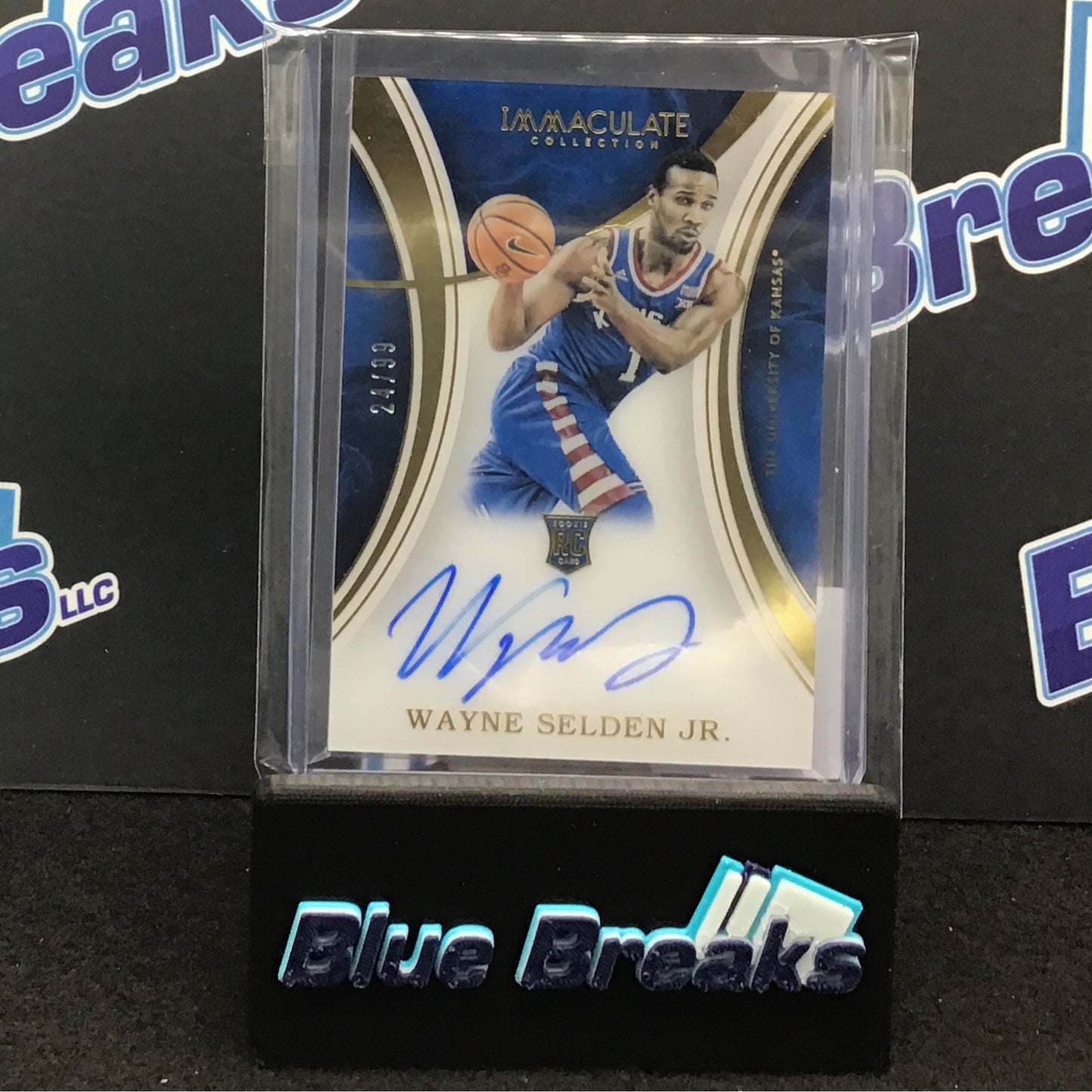 2016 Panini Immaculate Collection Collegiate Wayne Selden Jr 24/99 RC #76 Jayhawks