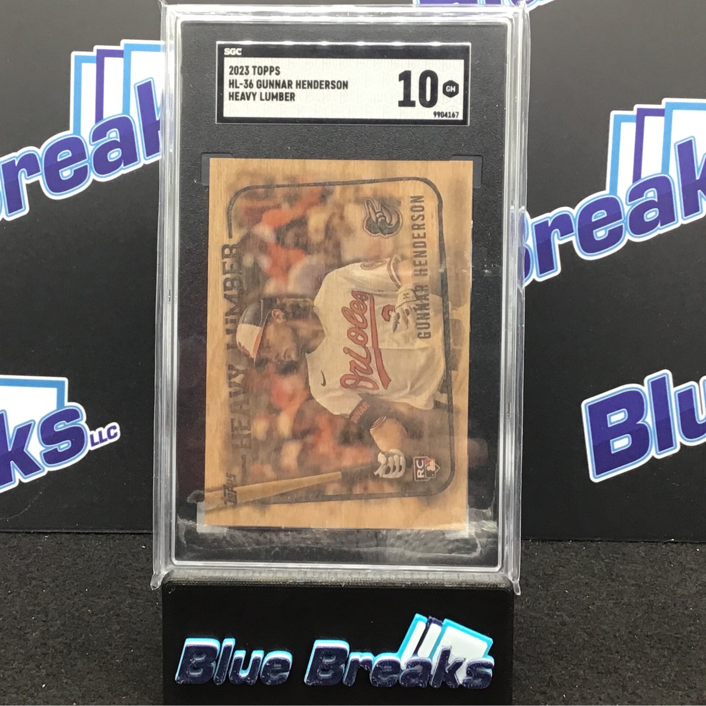 2023 Topps - Gunnar Henderson - Heavy Lumber - Baltimore Orioles - SGC 10