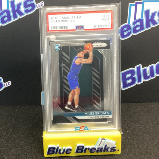 2018 Panini Prizm Miles Bridges PSA Mint #9