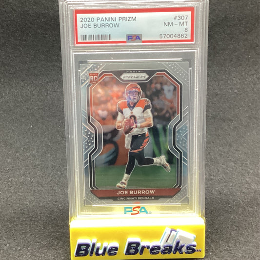2020 Panini Prizm - Joe Burrow #307 PSA 8
