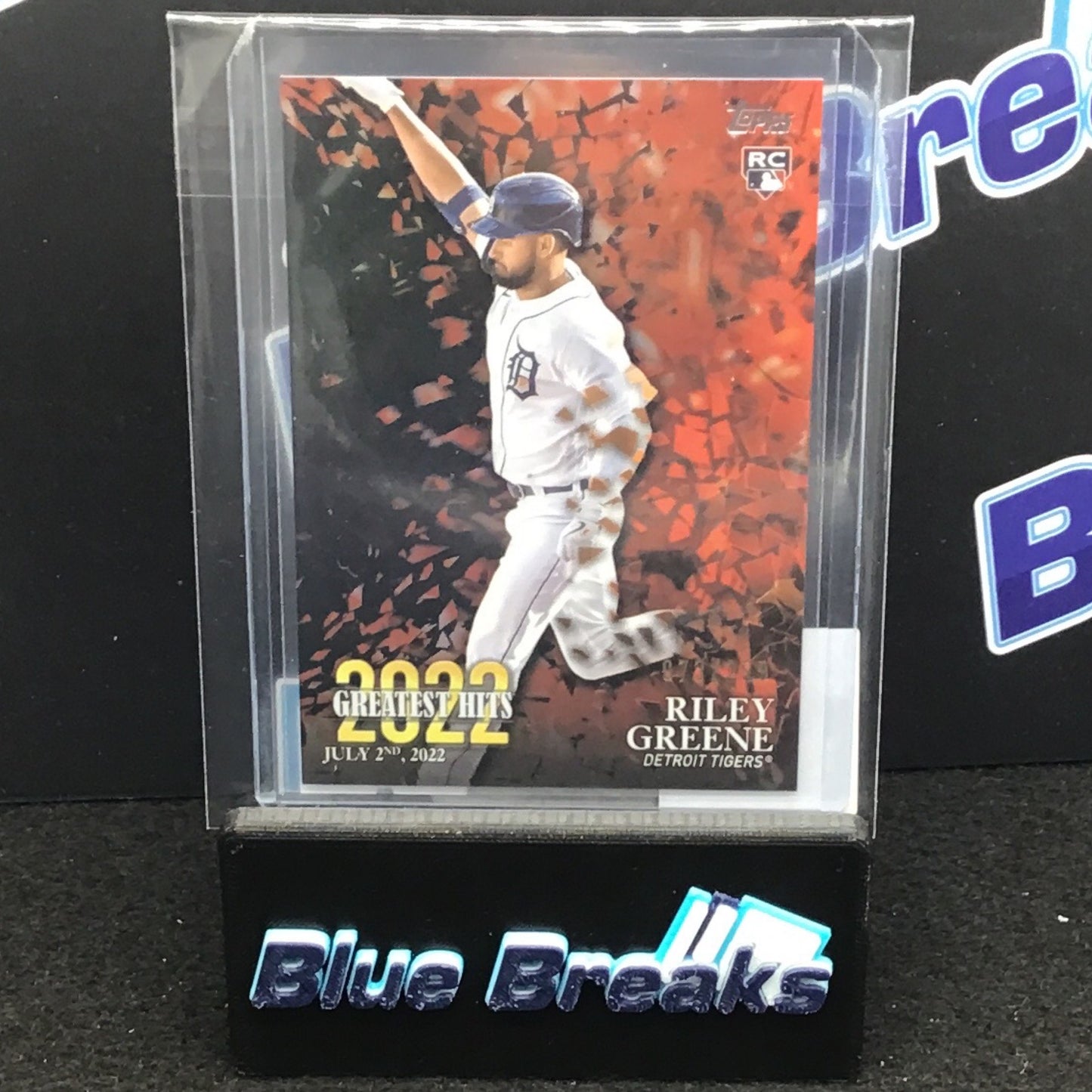 2023 Topps Series One 2022 Greatest Hits Black Riley Greene 073/299 #22GH-10 Tigers