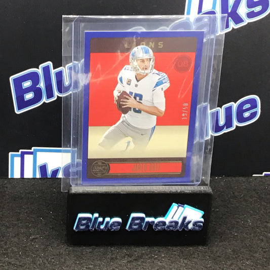 2023 Panini Legacy blue Jared Goff 19/50 #31 Lions