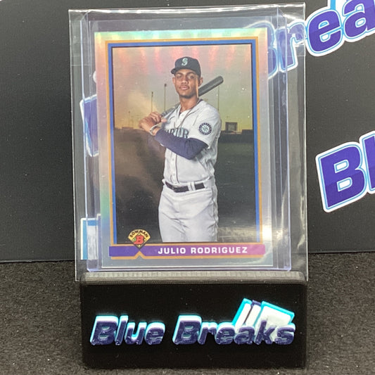2021 Bowman Refractor Julio Rodriguez #91B Mariners