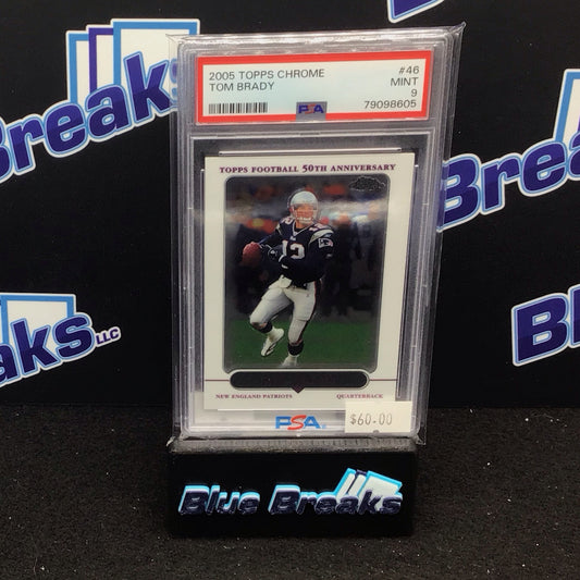 2005 Topps Chrome Tom Brady #46 PSA 9 Patriots