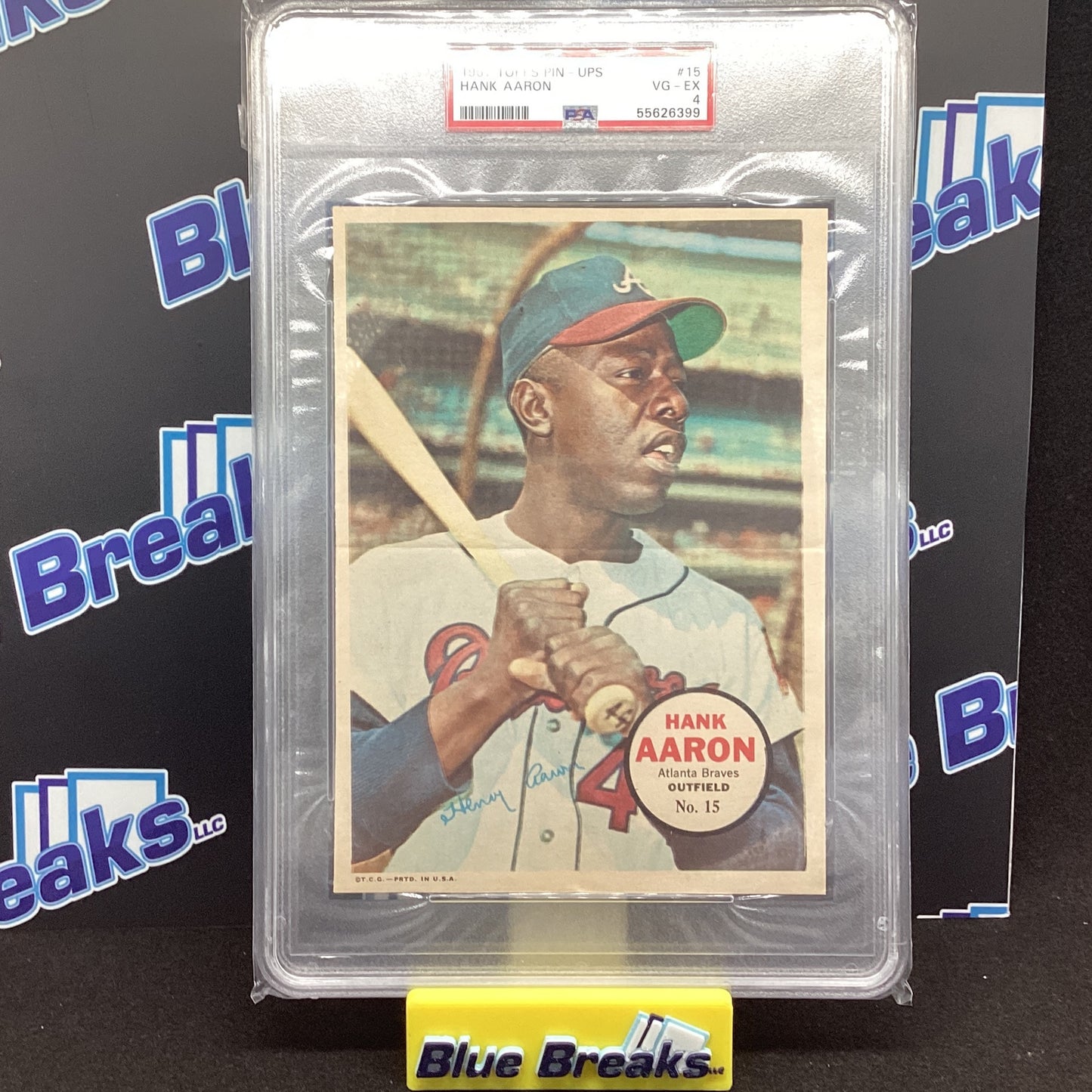 1967 Topps Pin Ups - Hank Aaron PSA 4