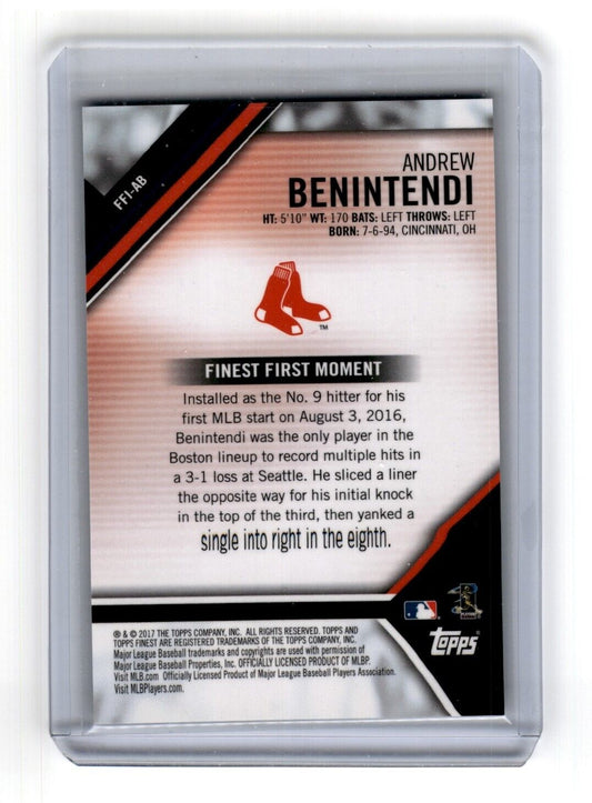 Finest Firsts Andrew Benintendi #FFI-AB Base Set