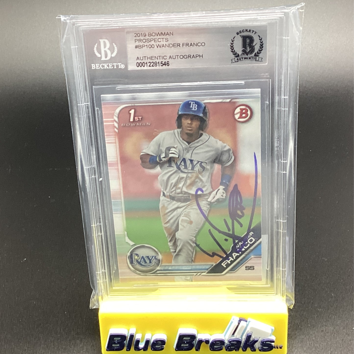 2019 Bowman Paper Prospects - Wander Franco Auto Authentic