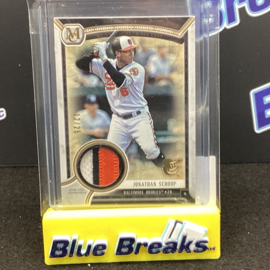2018 Topps Museum Patch Relic Jonathan Schoop 12/25 #MMR-JSC Orioles
