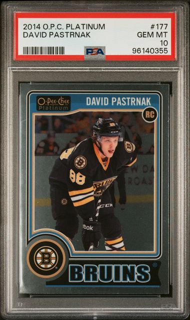 2014 Upper Deck - O-Pee-Che Platinum - David Pastrnak - #177 - PSA 10 - hockey - Bruins