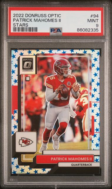 2022 Panini - Donruss Optic - Stars - Patrick Mahomes II - #94 - PSA 9 - football - Chiefs