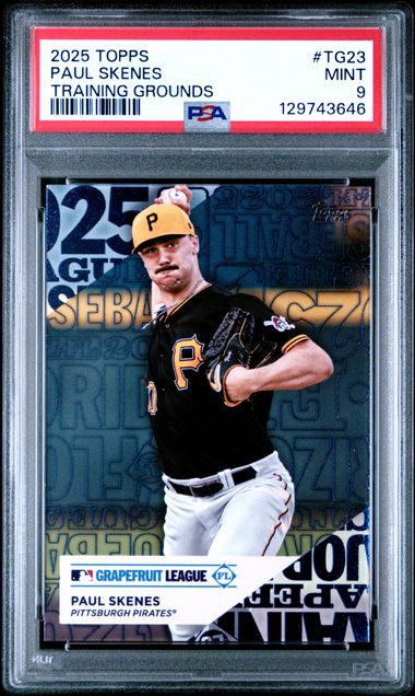 2025 Topps - Training Grounds - Grapefruit League - Paul Skenes - #TG-23 - PSA 9 - baseball - Pirates