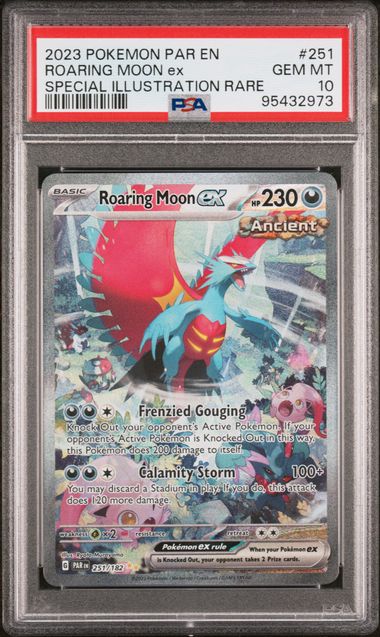 2023 Pokémon - Roaring Moon ex - Special Illustration Rare - Roaring Moon ex - #251 - PSA 10