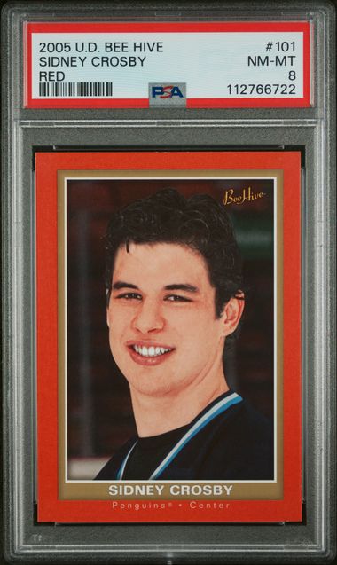 2005 Upper Deck - red - Bee Hive - Sidney Crosby - #101 - PSA 8 - hockey - Penguins