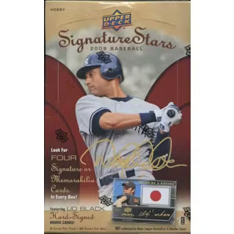 2009 Upper Deck Signature Stars Baseball Hobby Box - Sealed Wax
