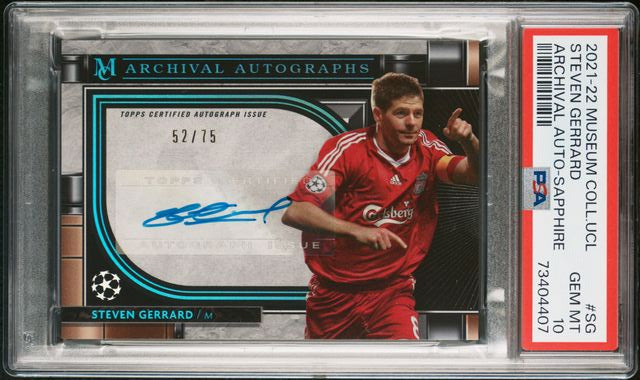 2022 Museum Collection - UCL - Steven Gerrard - PSA10 - #AA-SG - Soccer - Liverpool