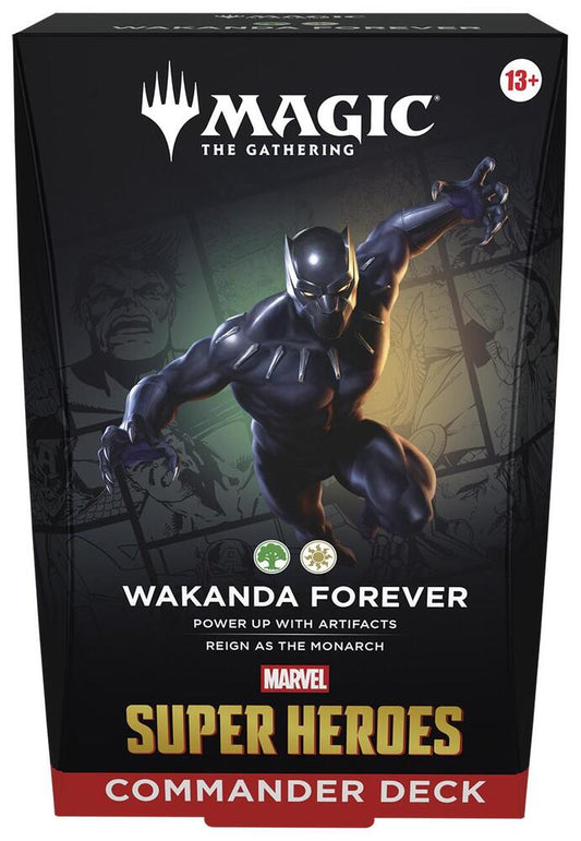 Magic the Gathering [MTG] - Marvel Super Heroes Commander Deck - Wakanda Forever - Commander: Marvel Super Heroes (MSC) - Sealed Wax