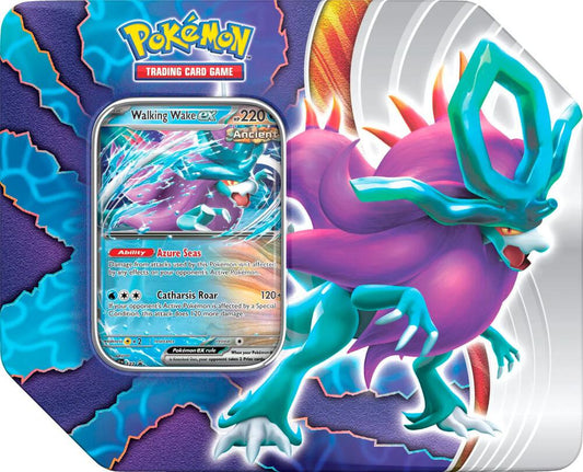 Pokémon - Paradox Clash Tin [Walking Wake ex] - Miscellaneous Cards & Products (MCAP) - Sealed Wax